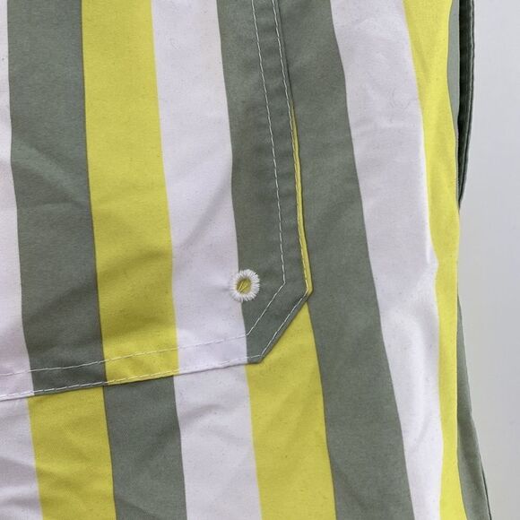 3For$20 Men's GoodFellow Yellow Strips Swim Trunks size Large - Picture 5 of 6